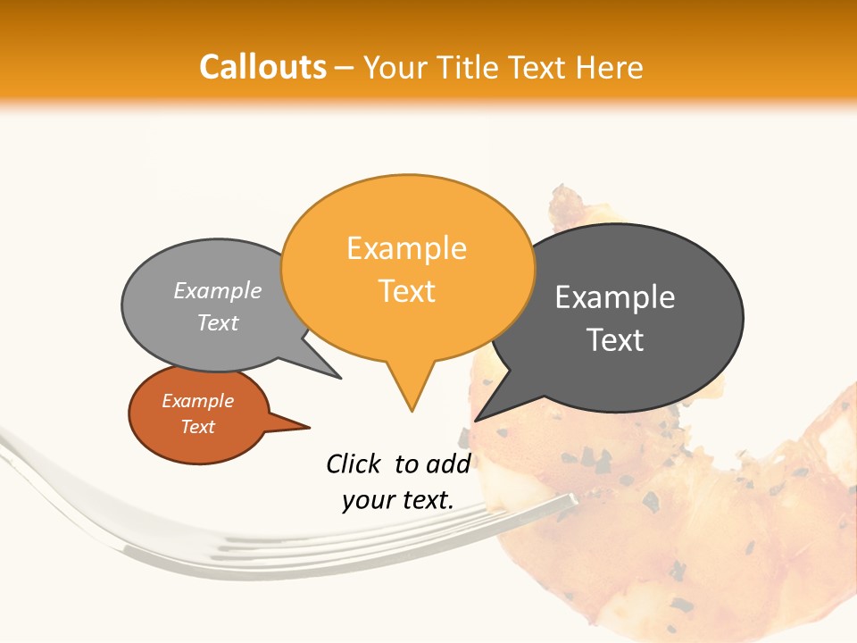 Scampi Cooking White PowerPoint Template