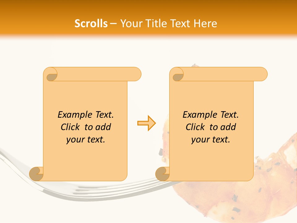 Scampi Cooking White PowerPoint Template