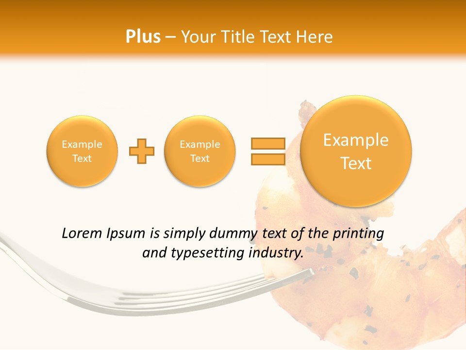 Scampi Cooking White PowerPoint Template