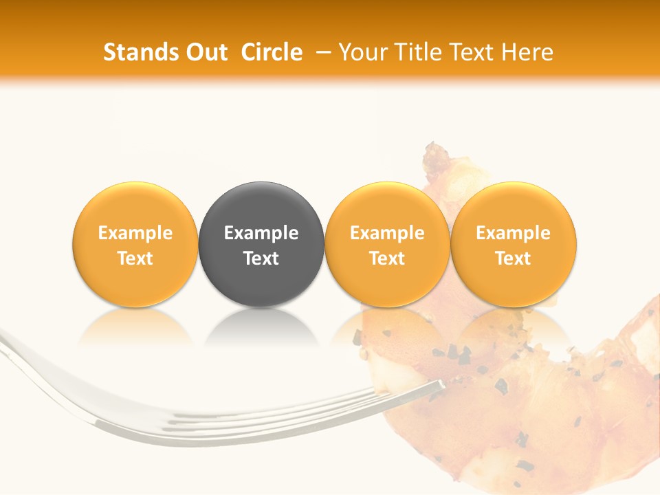 Scampi Cooking White PowerPoint Template