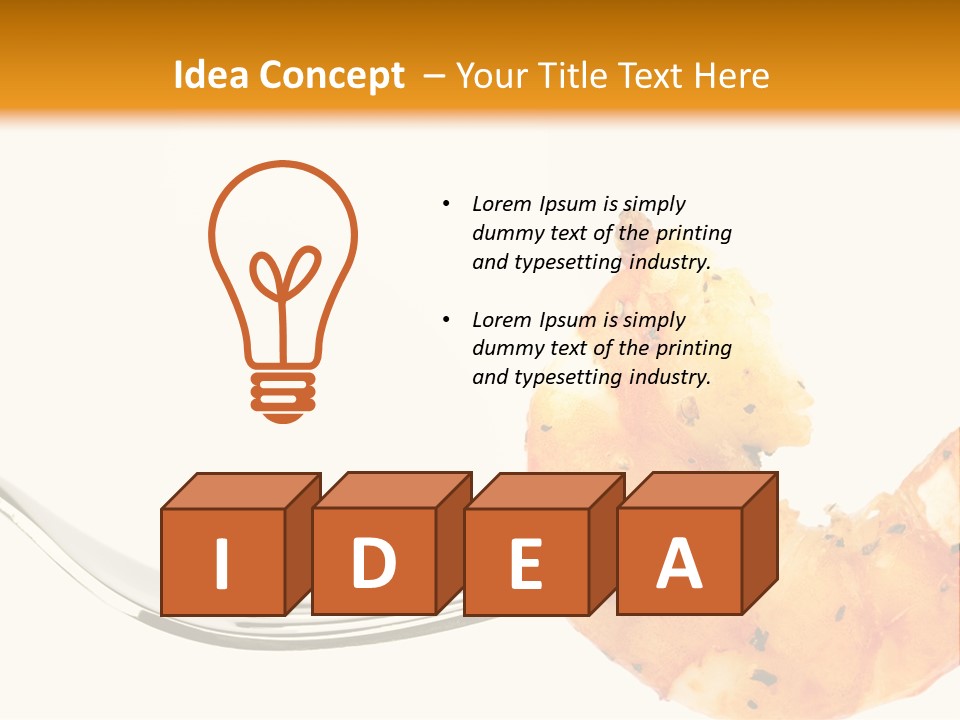 Scampi Cooking White PowerPoint Template