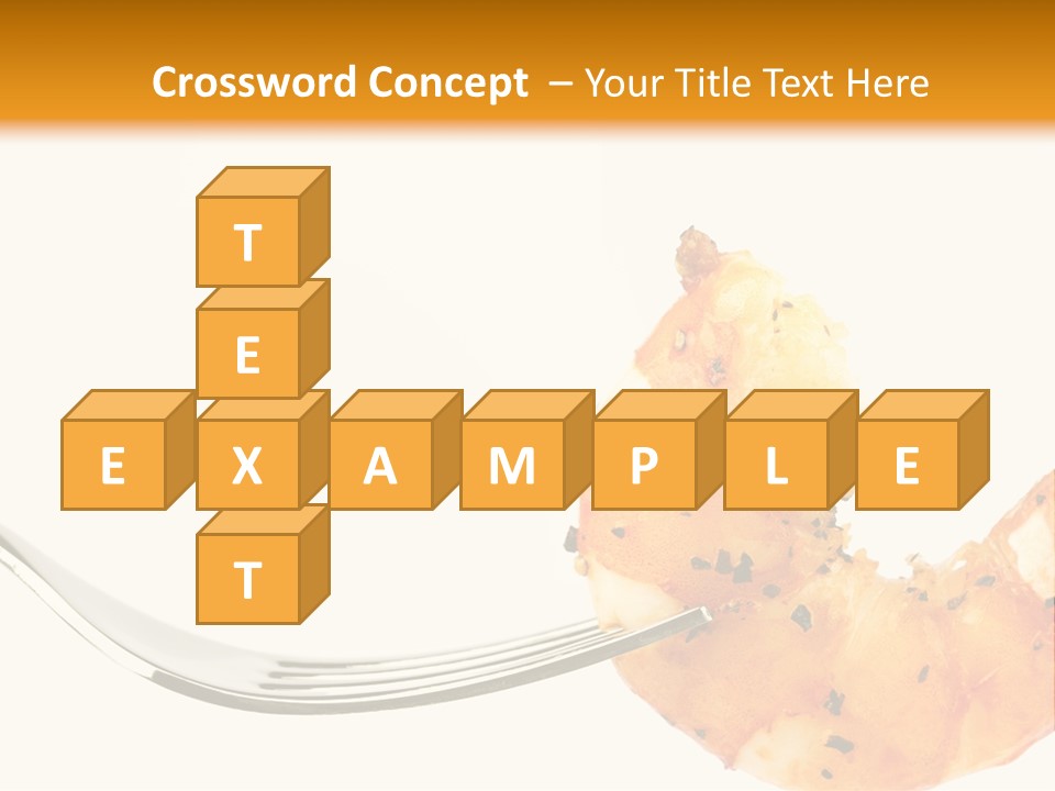 Scampi Cooking White PowerPoint Template