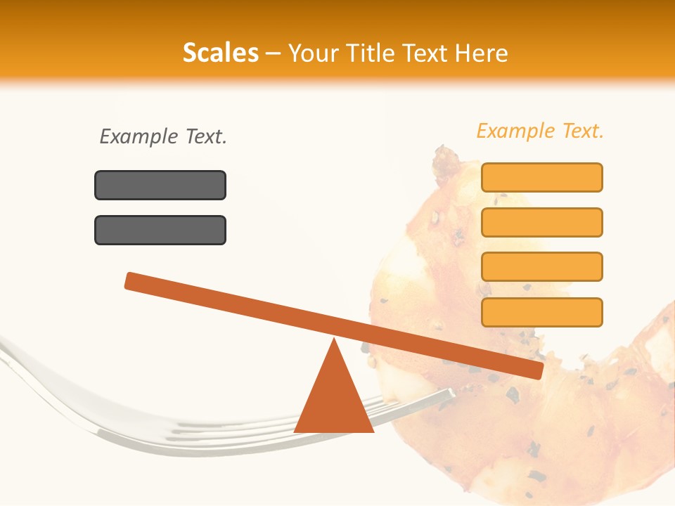 Scampi Cooking White PowerPoint Template