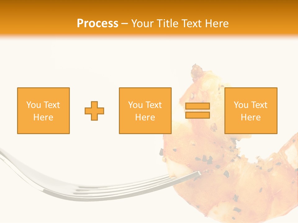 Scampi Cooking White PowerPoint Template