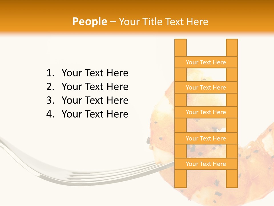 Scampi Cooking White PowerPoint Template