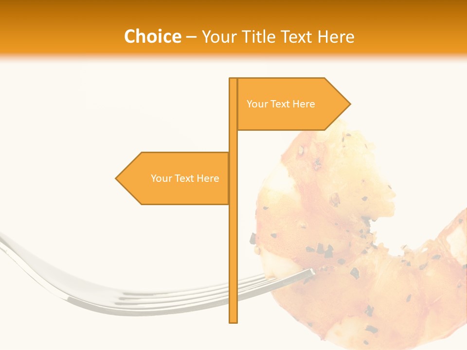 Scampi Cooking White PowerPoint Template