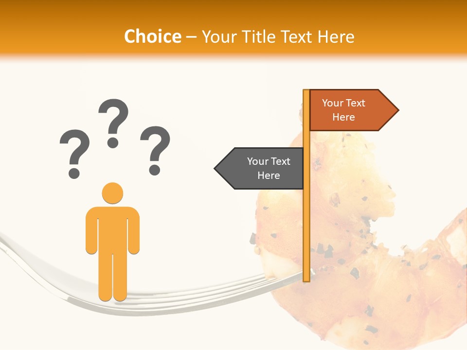 Scampi Cooking White PowerPoint Template