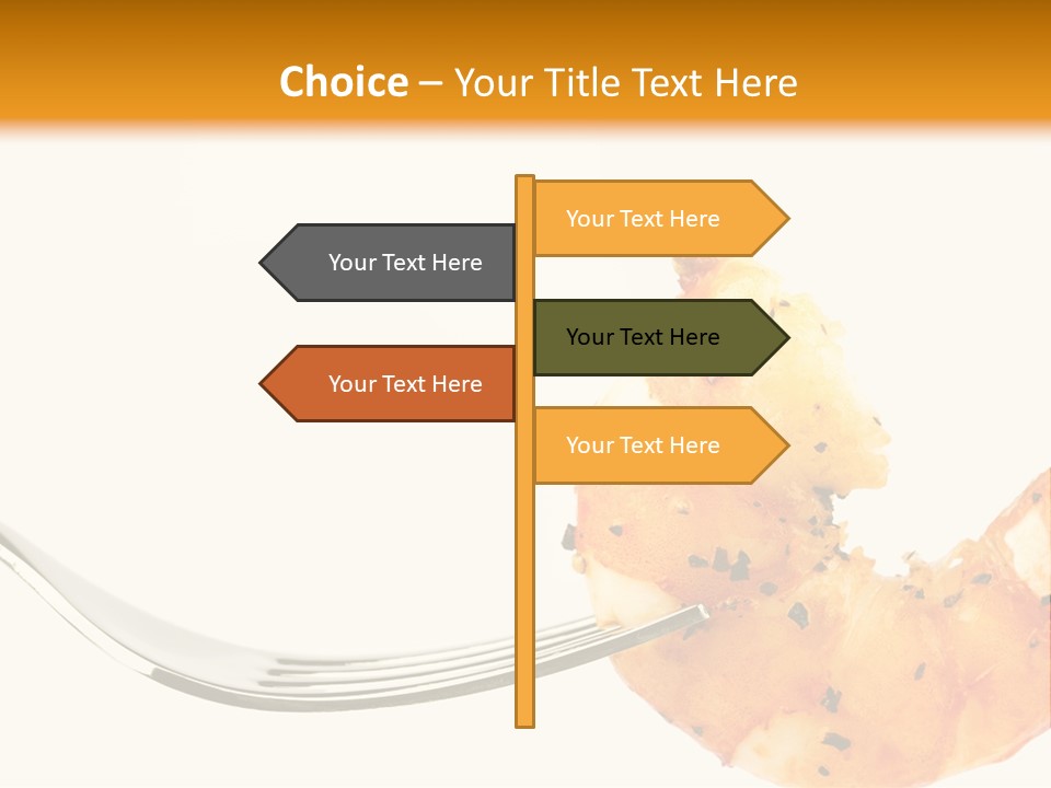 Scampi Cooking White PowerPoint Template