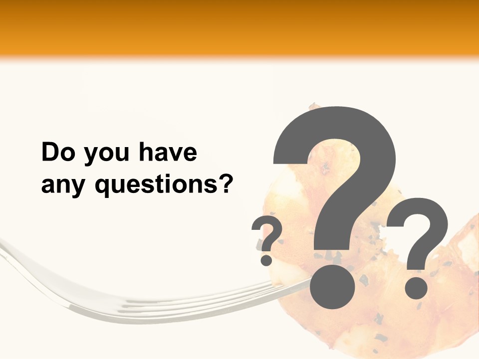 Scampi Cooking White PowerPoint Template