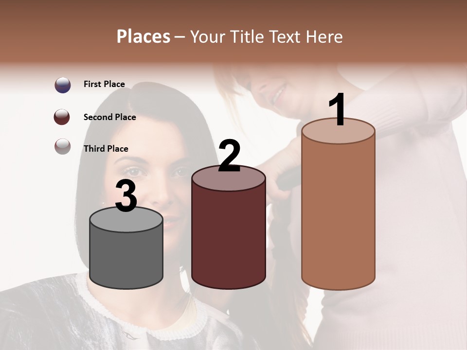 Person Client Haircutting PowerPoint Template