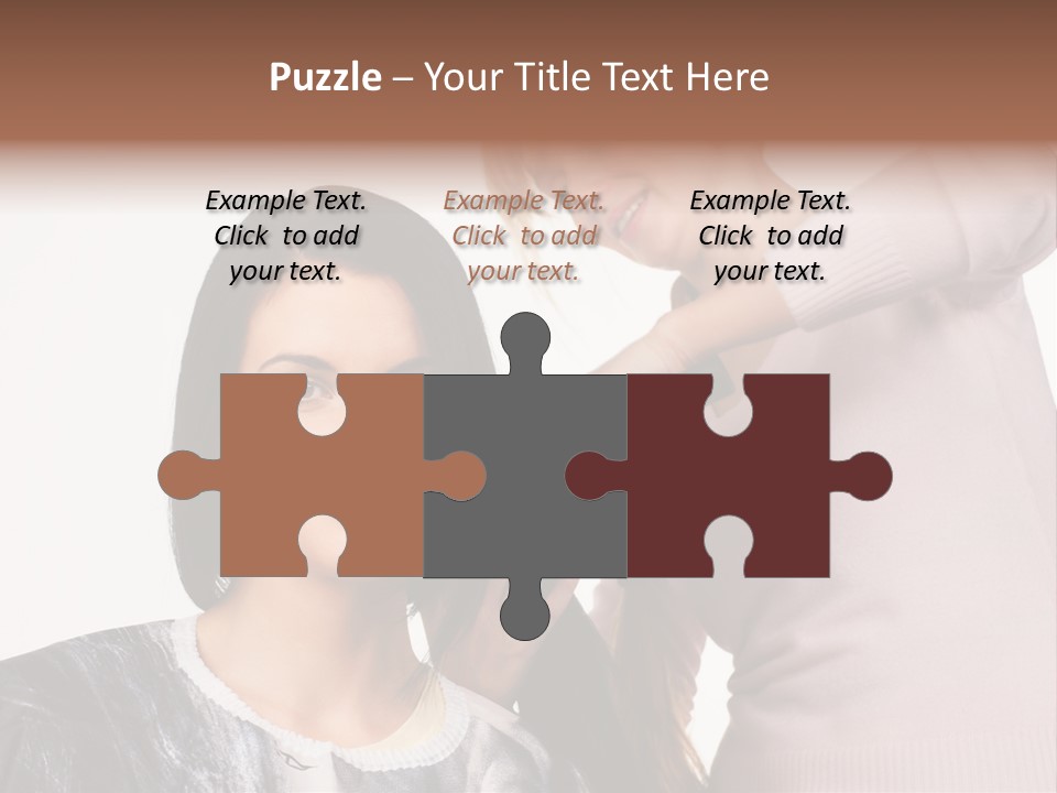 Person Client Haircutting PowerPoint Template