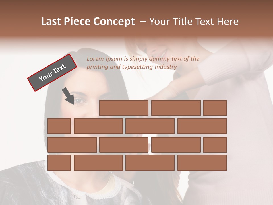 Person Client Haircutting PowerPoint Template