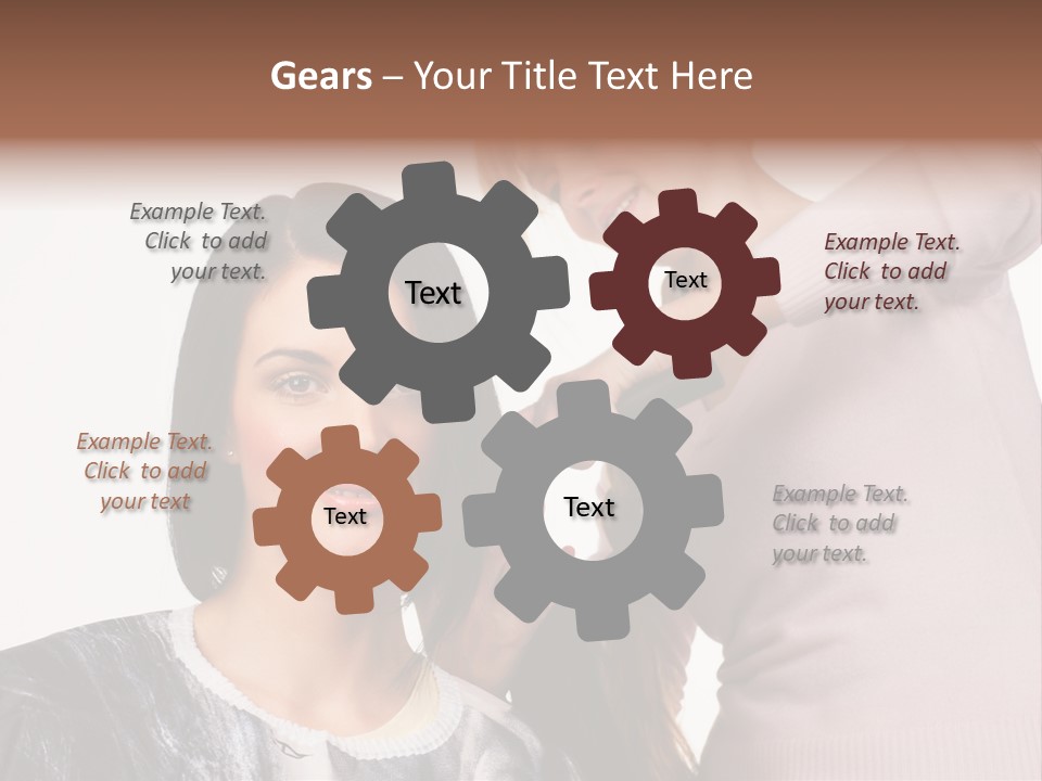 Person Client Haircutting PowerPoint Template