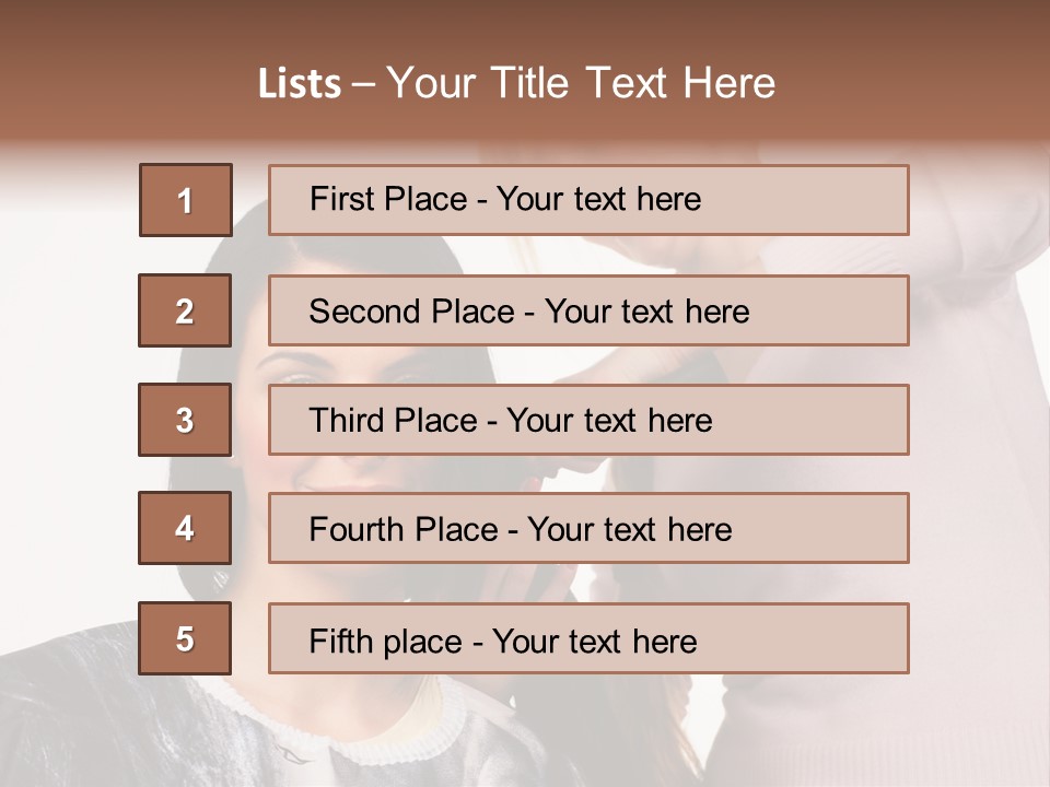 Person Client Haircutting PowerPoint Template