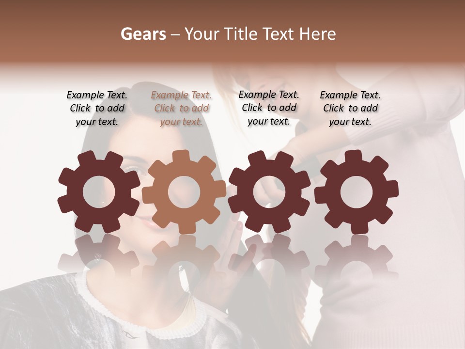 Person Client Haircutting PowerPoint Template