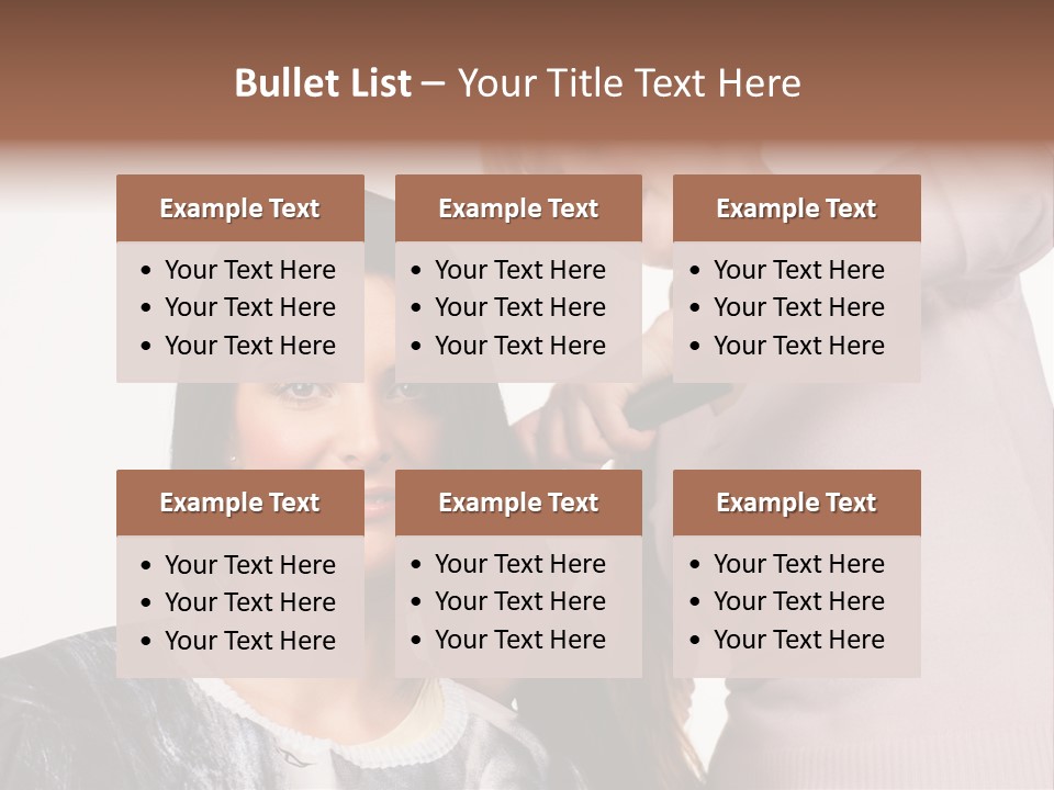 Person Client Haircutting PowerPoint Template