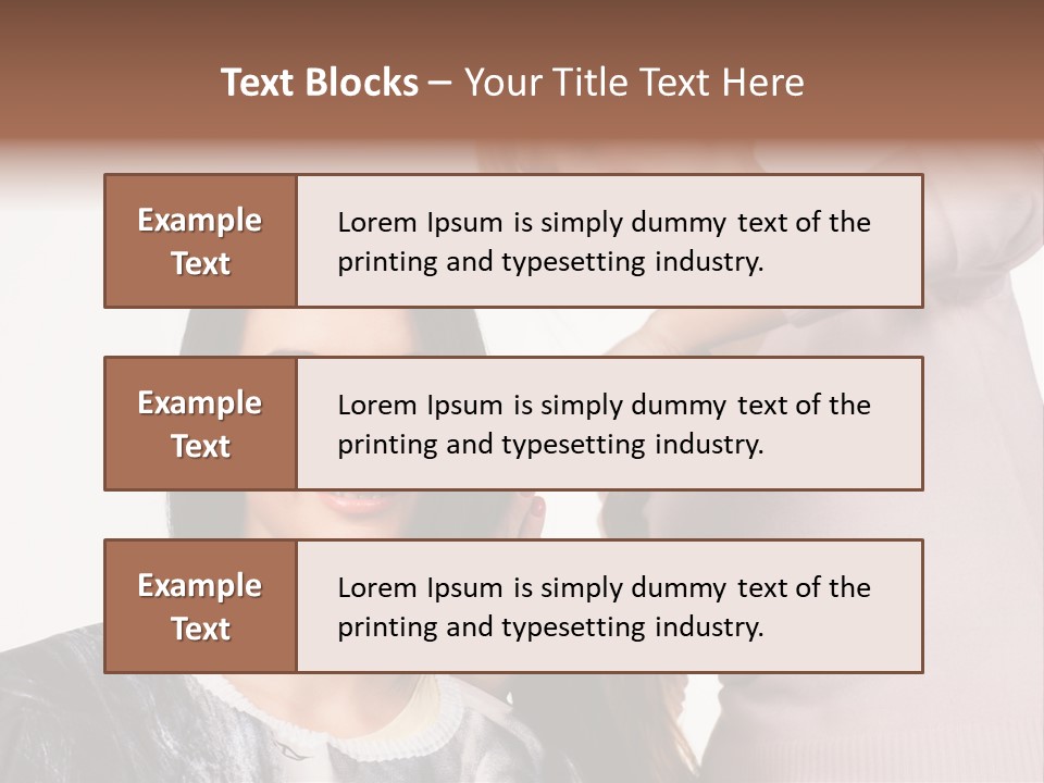 Person Client Haircutting PowerPoint Template