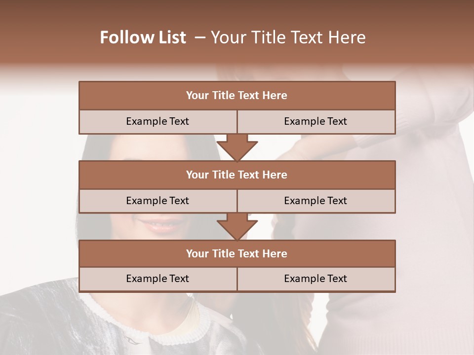 Person Client Haircutting PowerPoint Template
