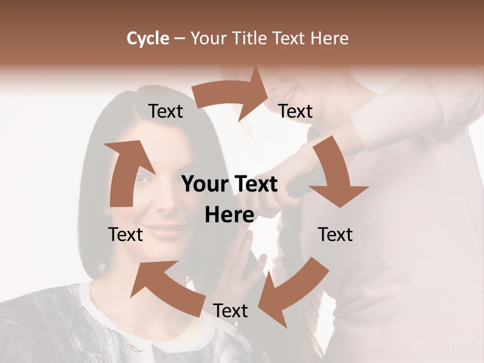 Person Client Haircutting PowerPoint Template