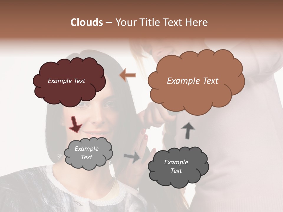 Person Client Haircutting PowerPoint Template