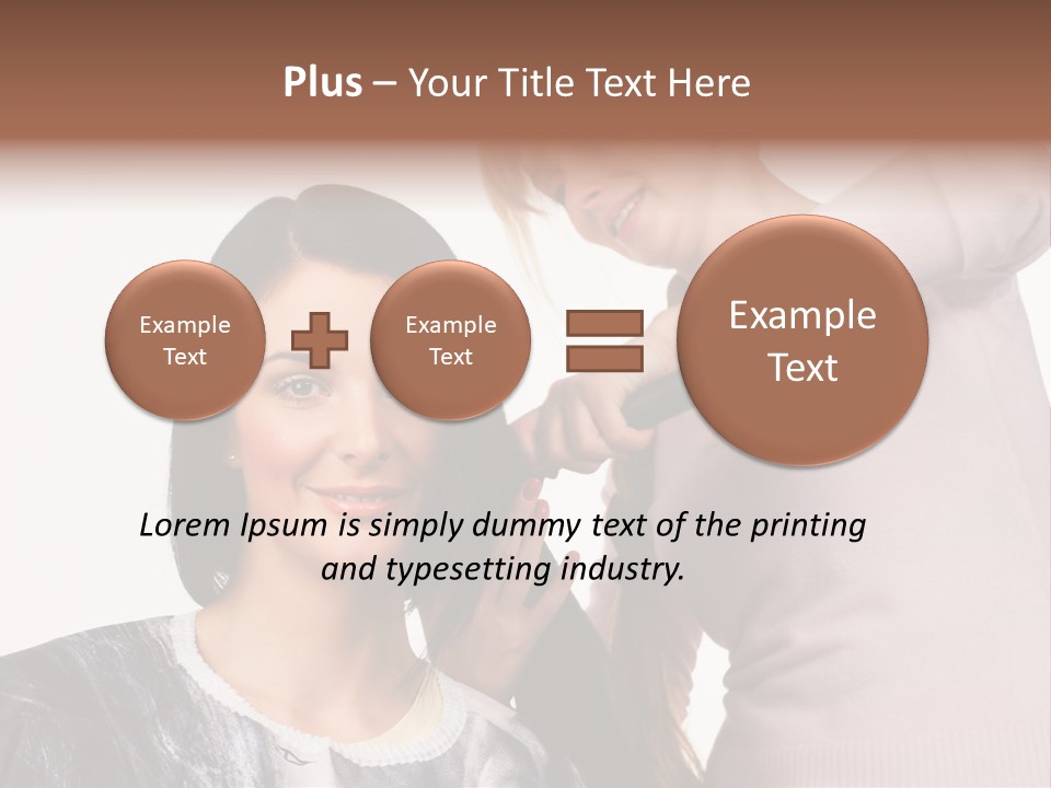 Person Client Haircutting PowerPoint Template