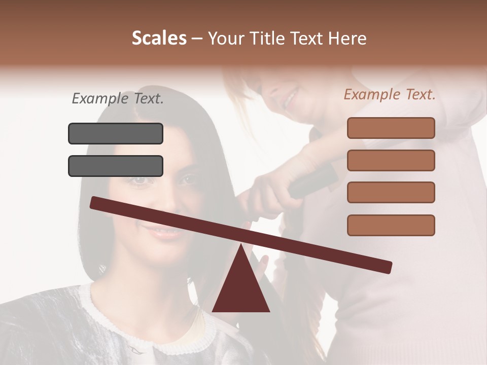 Person Client Haircutting PowerPoint Template
