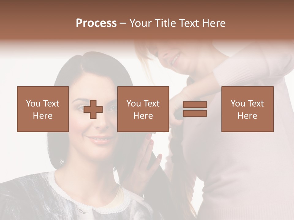 Person Client Haircutting PowerPoint Template