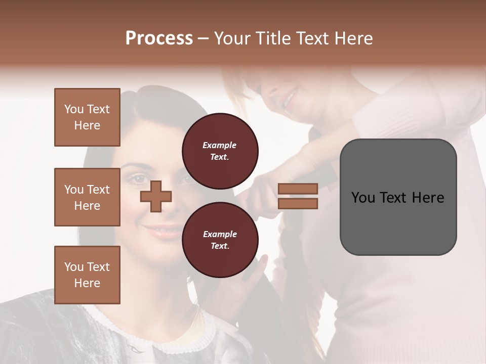 Person Client Haircutting PowerPoint Template
