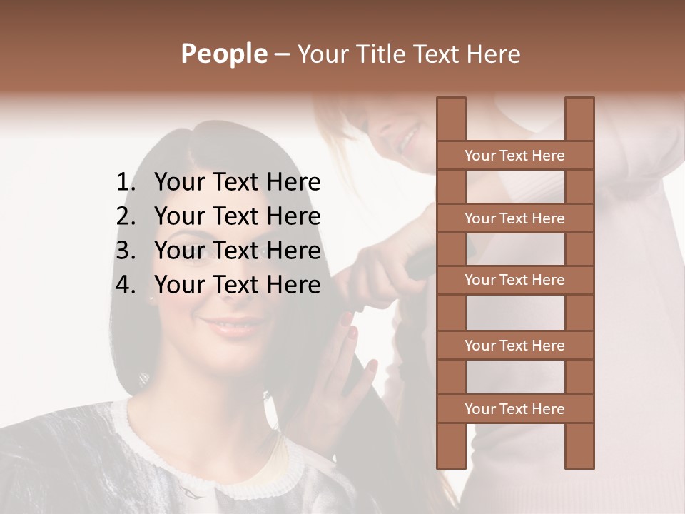 Person Client Haircutting PowerPoint Template