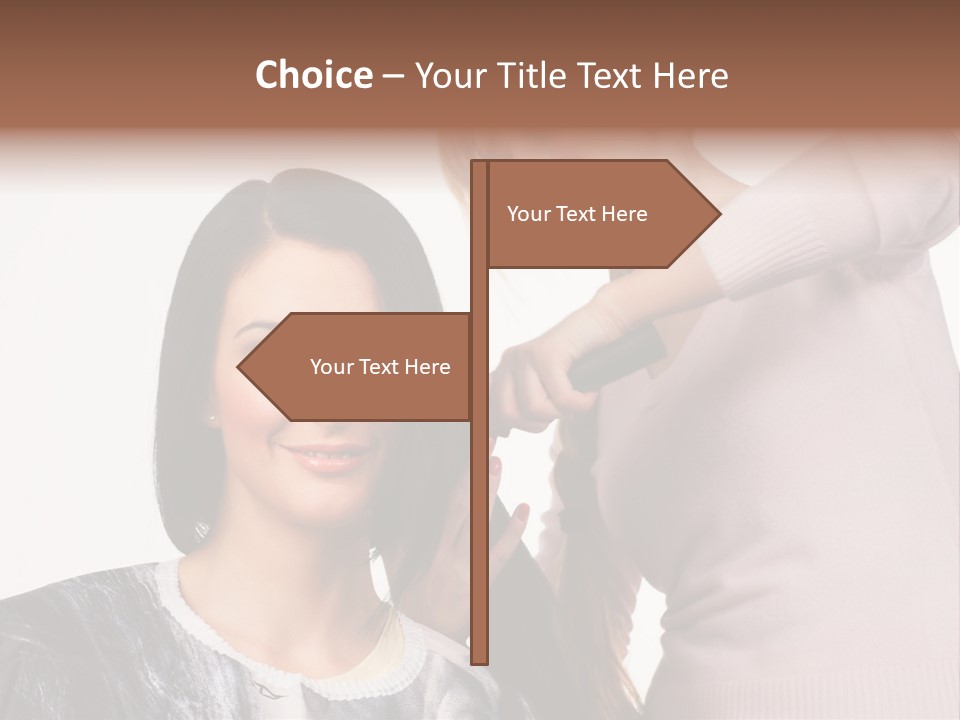 Person Client Haircutting PowerPoint Template