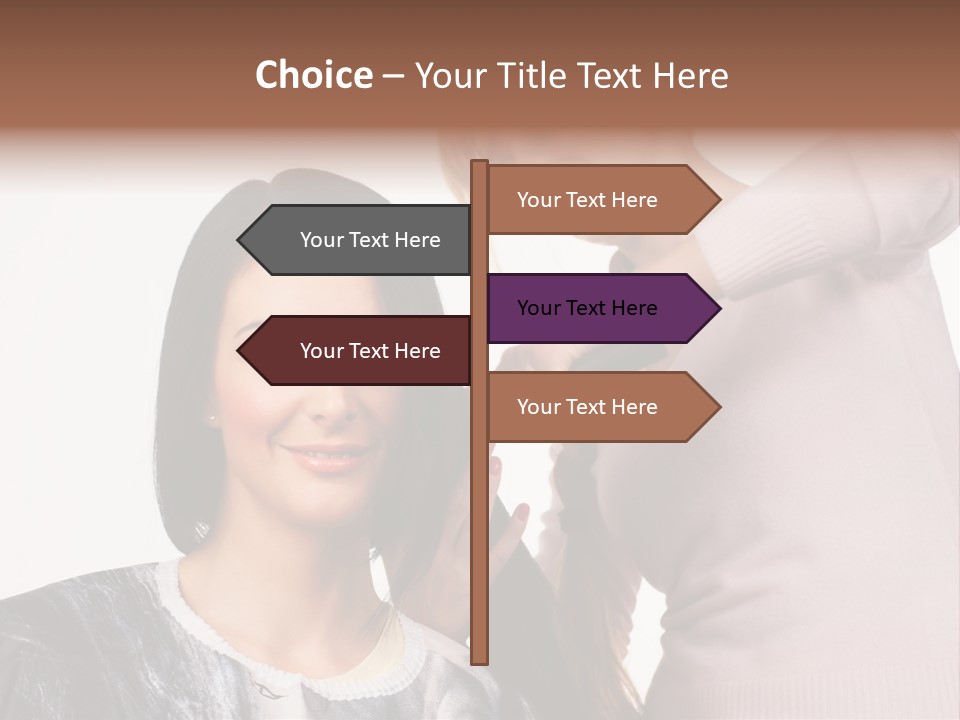 Person Client Haircutting PowerPoint Template