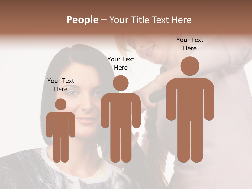Person Client Haircutting PowerPoint Template
