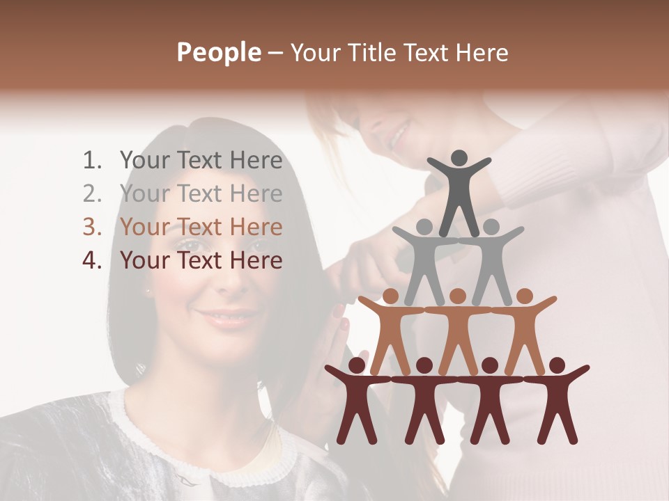 Person Client Haircutting PowerPoint Template