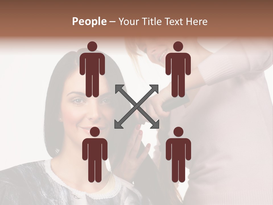 Person Client Haircutting PowerPoint Template
