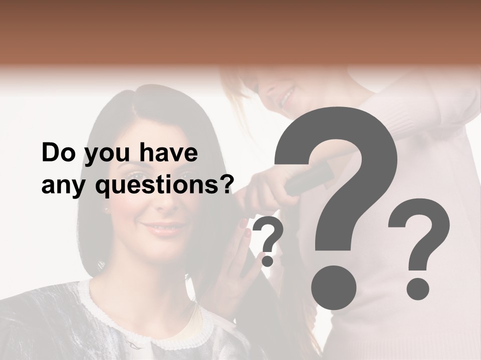 Person Client Haircutting PowerPoint Template