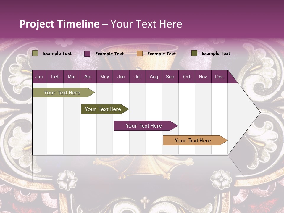 Vessels Of Altar Stained Glass Window Symbols Of Jesus PowerPoint Template