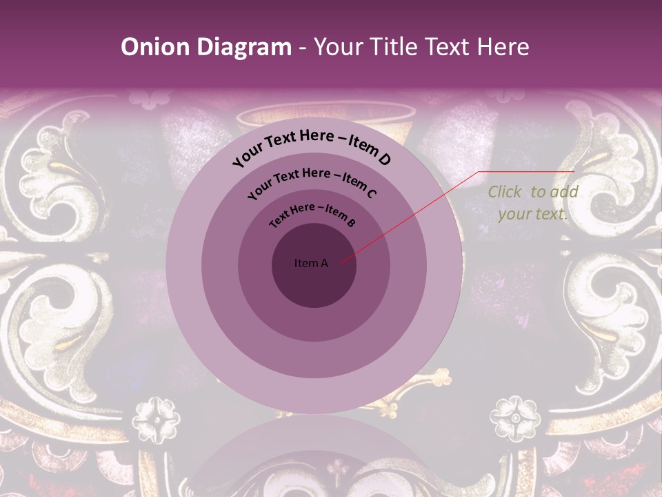 Vessels Of Altar Stained Glass Window Symbols Of Jesus PowerPoint Template