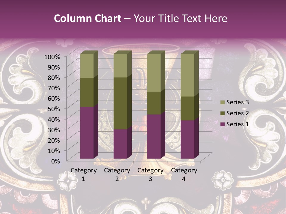 Vessels Of Altar Stained Glass Window Symbols Of Jesus PowerPoint Template