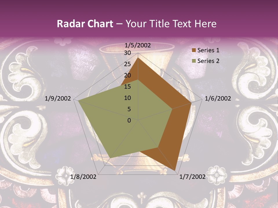 Vessels Of Altar Stained Glass Window Symbols Of Jesus PowerPoint Template