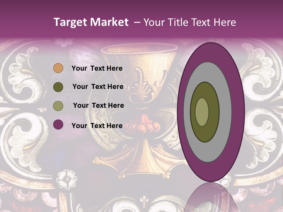 Vessels Of Altar Stained Glass Window Symbols Of Jesus PowerPoint Template