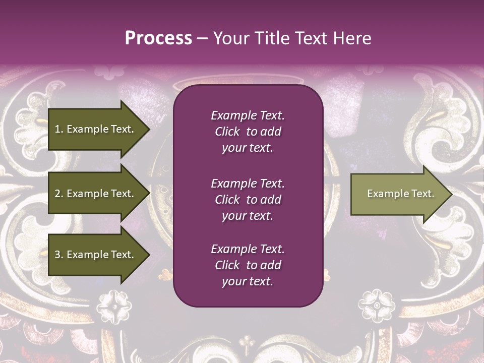 Vessels Of Altar Stained Glass Window Symbols Of Jesus PowerPoint Template