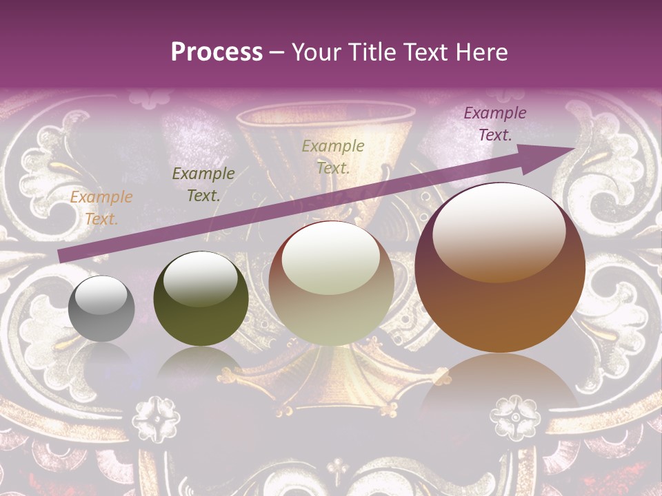 Vessels Of Altar Stained Glass Window Symbols Of Jesus PowerPoint Template