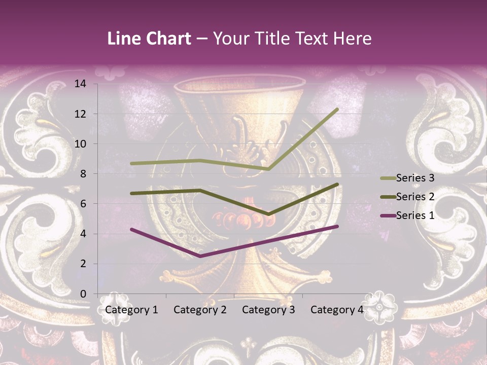Vessels Of Altar Stained Glass Window Symbols Of Jesus PowerPoint Template
