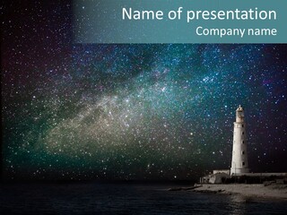 Travel Sky Watchtower PowerPoint Template