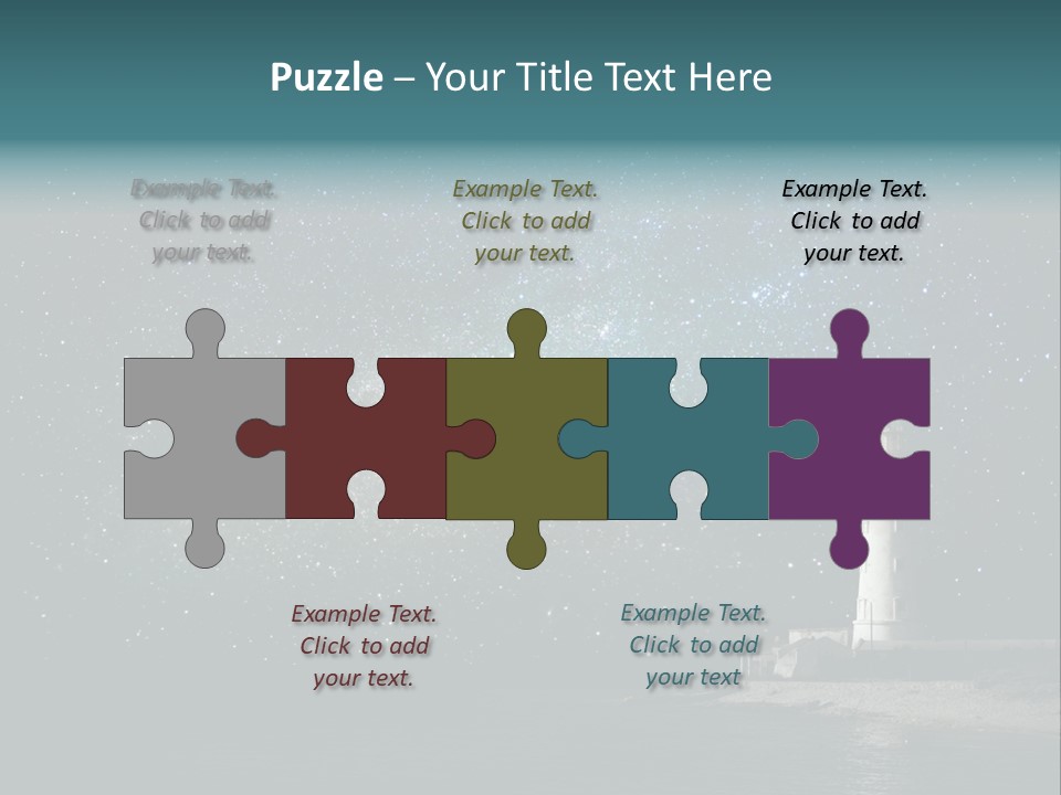 Travel Sky Watchtower PowerPoint Template