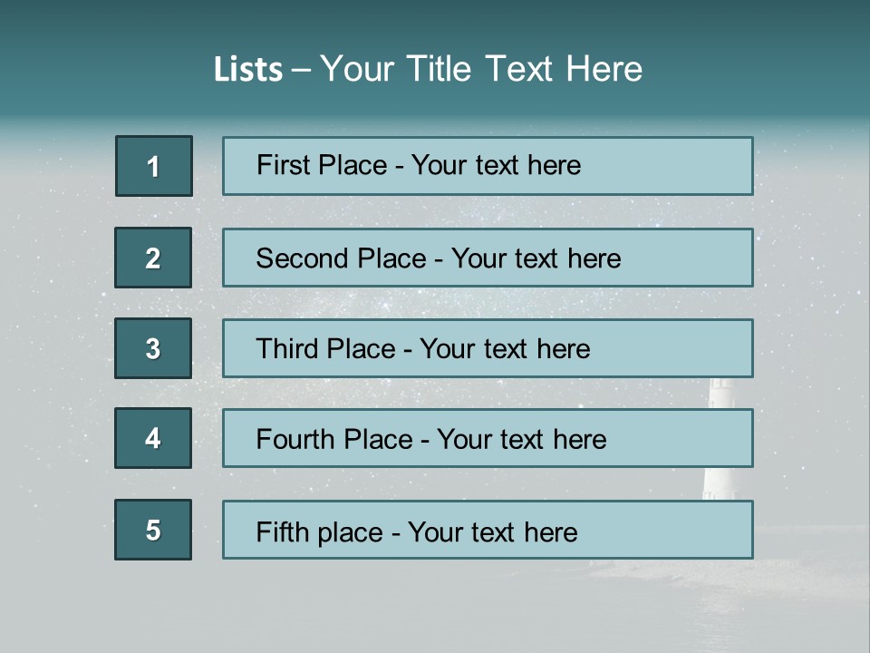 Travel Sky Watchtower PowerPoint Template