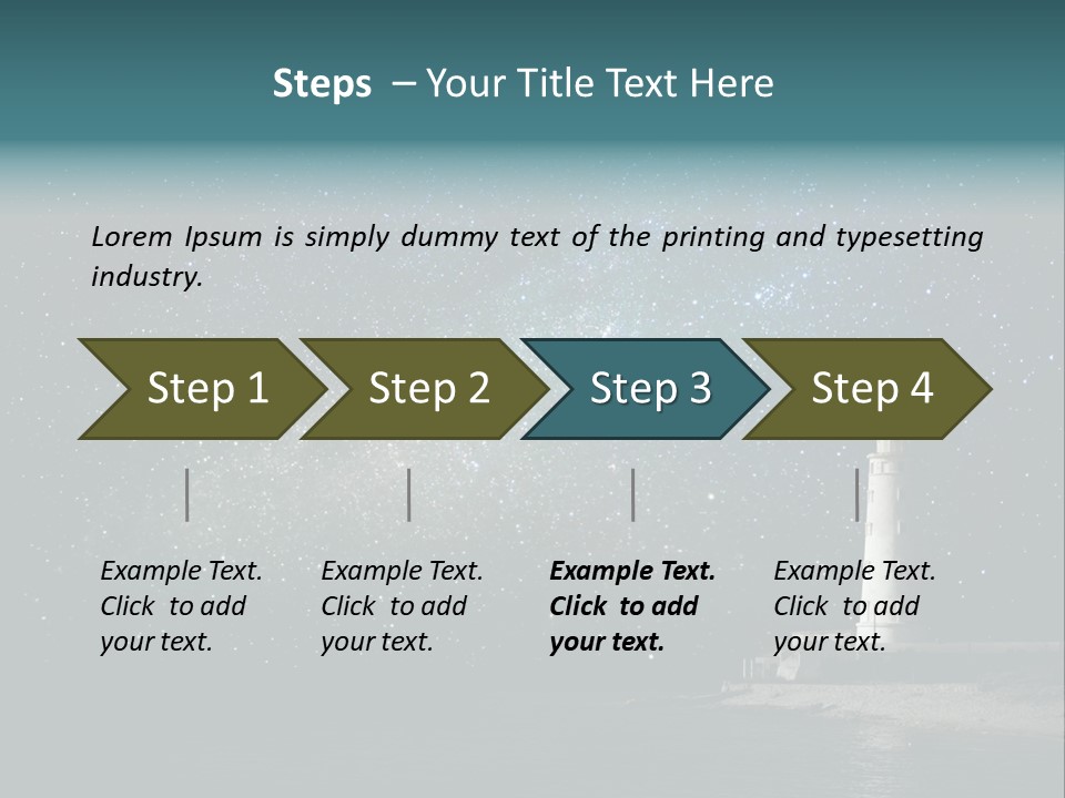 Travel Sky Watchtower PowerPoint Template