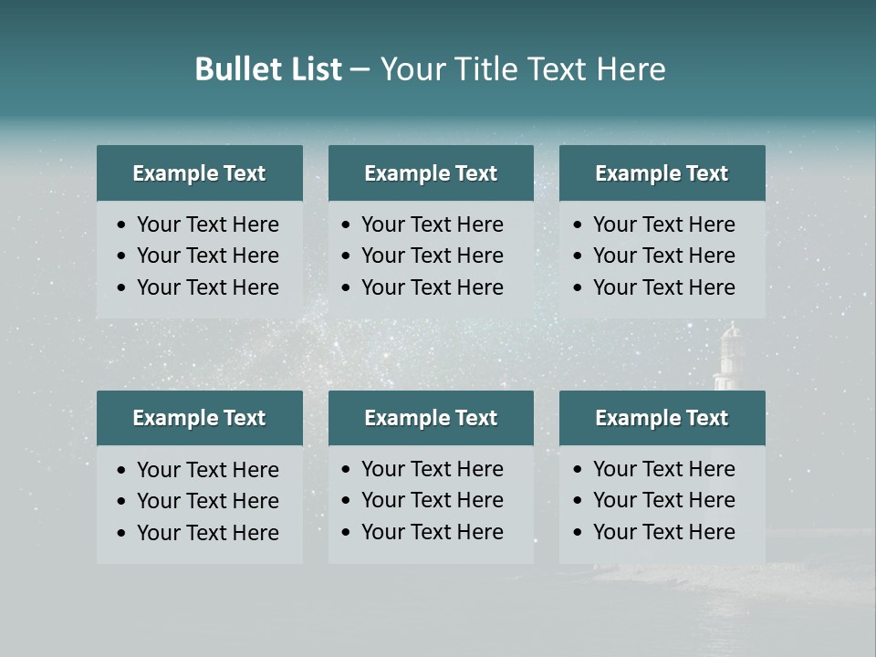 Travel Sky Watchtower PowerPoint Template