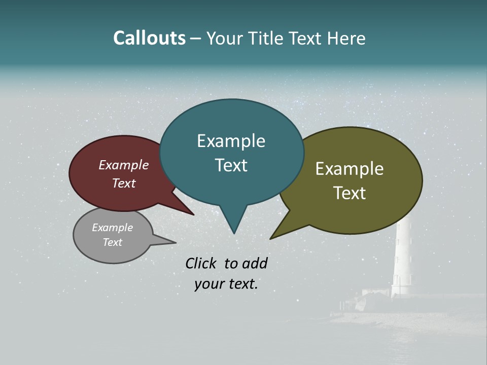 Travel Sky Watchtower PowerPoint Template