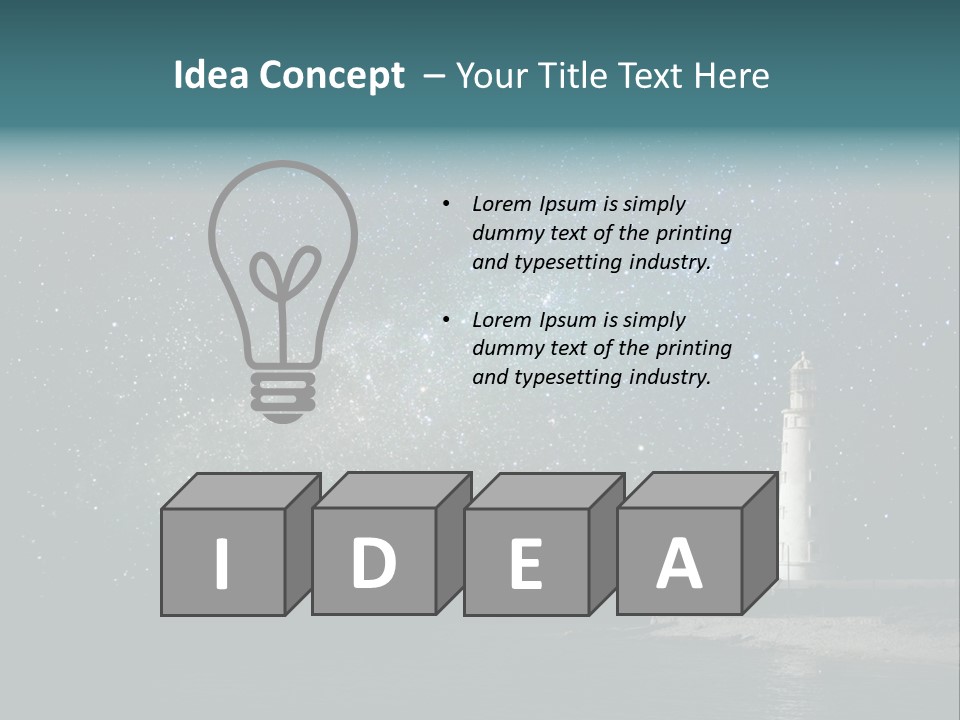 Travel Sky Watchtower PowerPoint Template